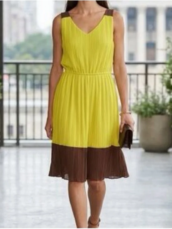 Antonio Melani Women's Sleeveless Golden Rule Birdie Colorblock Dress - Picture 1 of 7